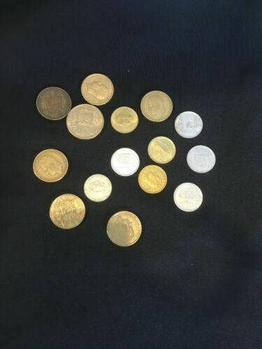 Spain Spanish PTAS Pesetas Coins Franco Carlos x  15- 1950's to 1980's (2838)