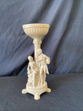 Vintage Resin J.B Reg Design Courting Couple Figure Candle Holder 1970's (1186)