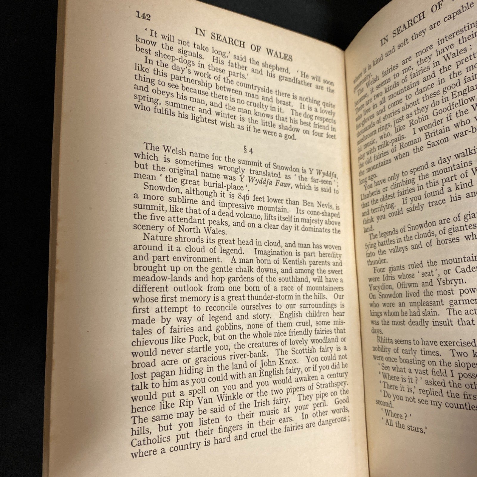 H.V Morton - In Search of Wales - 1932 Book - (1382)
