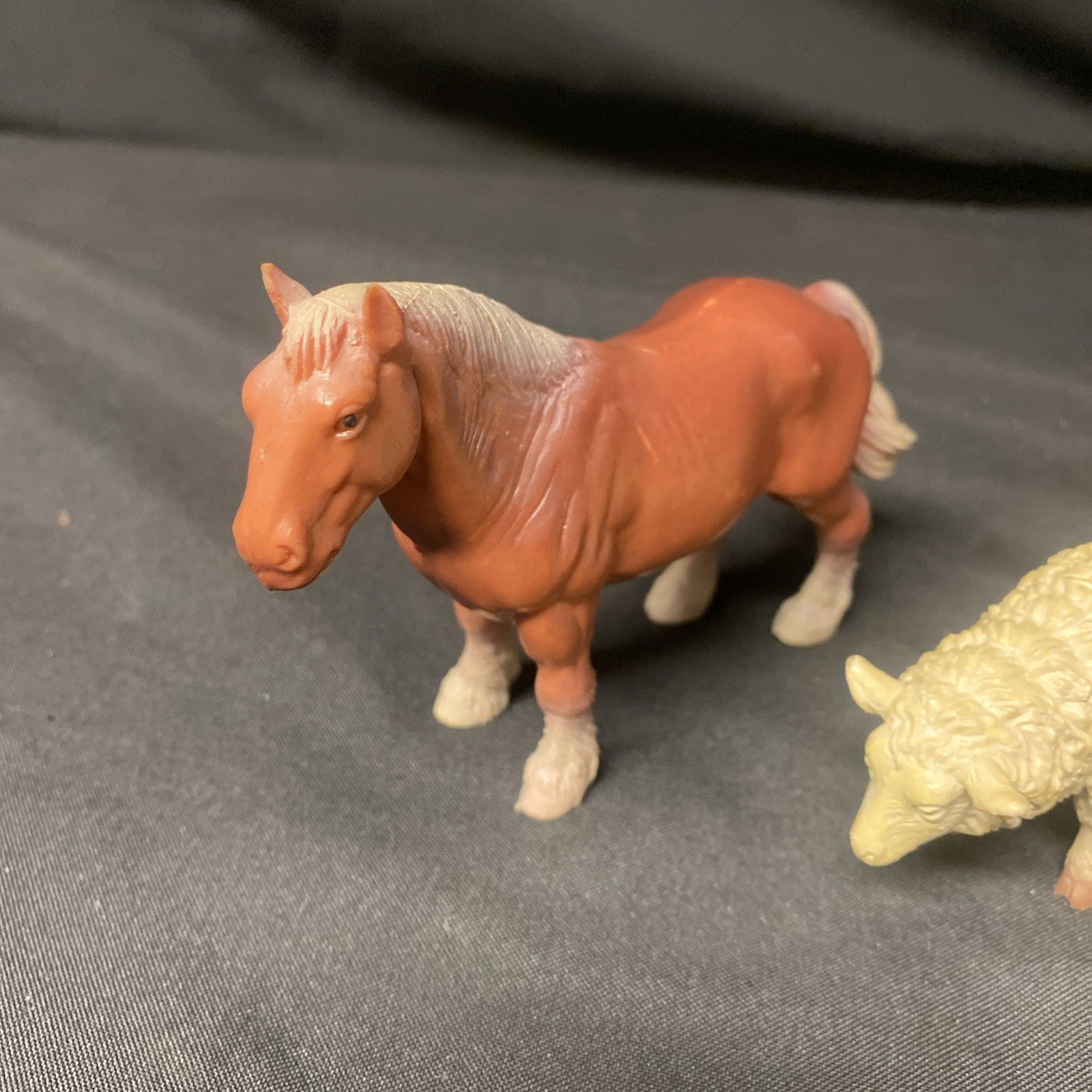 Bullyland Hand Painted Made in Germany Sheep Lamb Stallion Vintage - (1663)