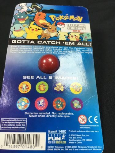Pokémon 2007 Collectible Take Along Slideshow Clip On Sealed - (6356)