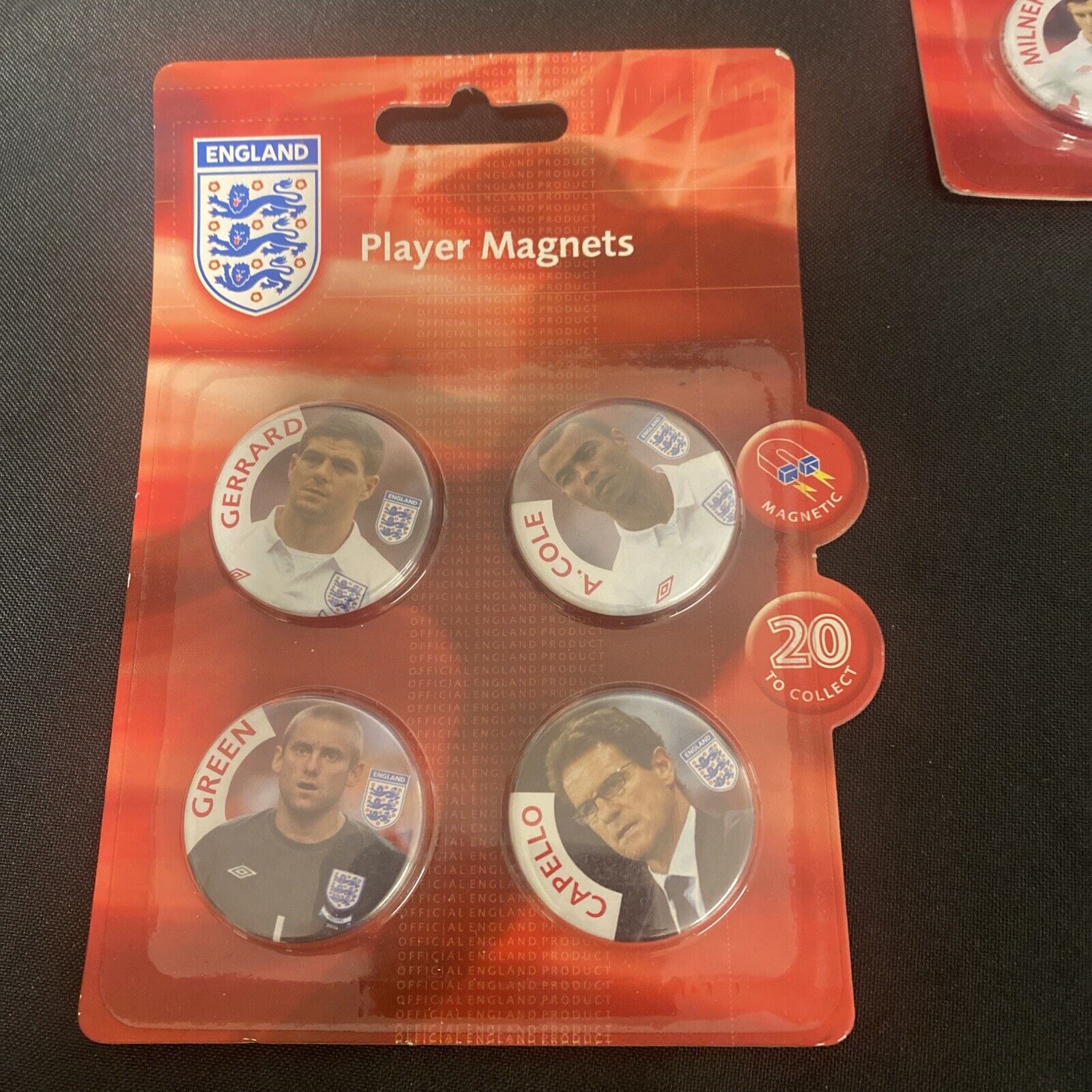 England World Cup 2010 Official Player Magnets x 16 NEW in packet - 9382