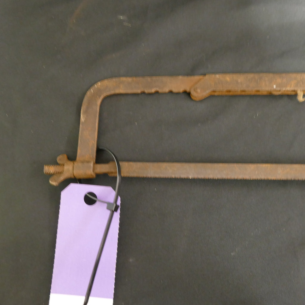 Antique Hacksaw saw 44cm with metal Eclipse Blade Carpenters - (9305)