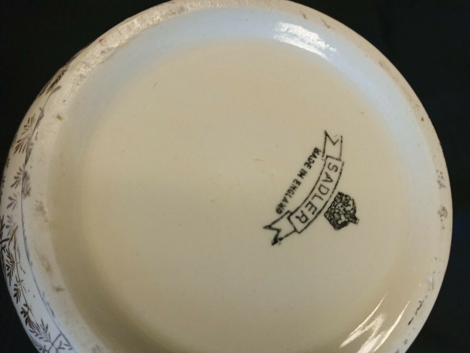 Vintage Jug Sadler Pinkie Crinoline Lady Gilded 12cm Tall - (7889)