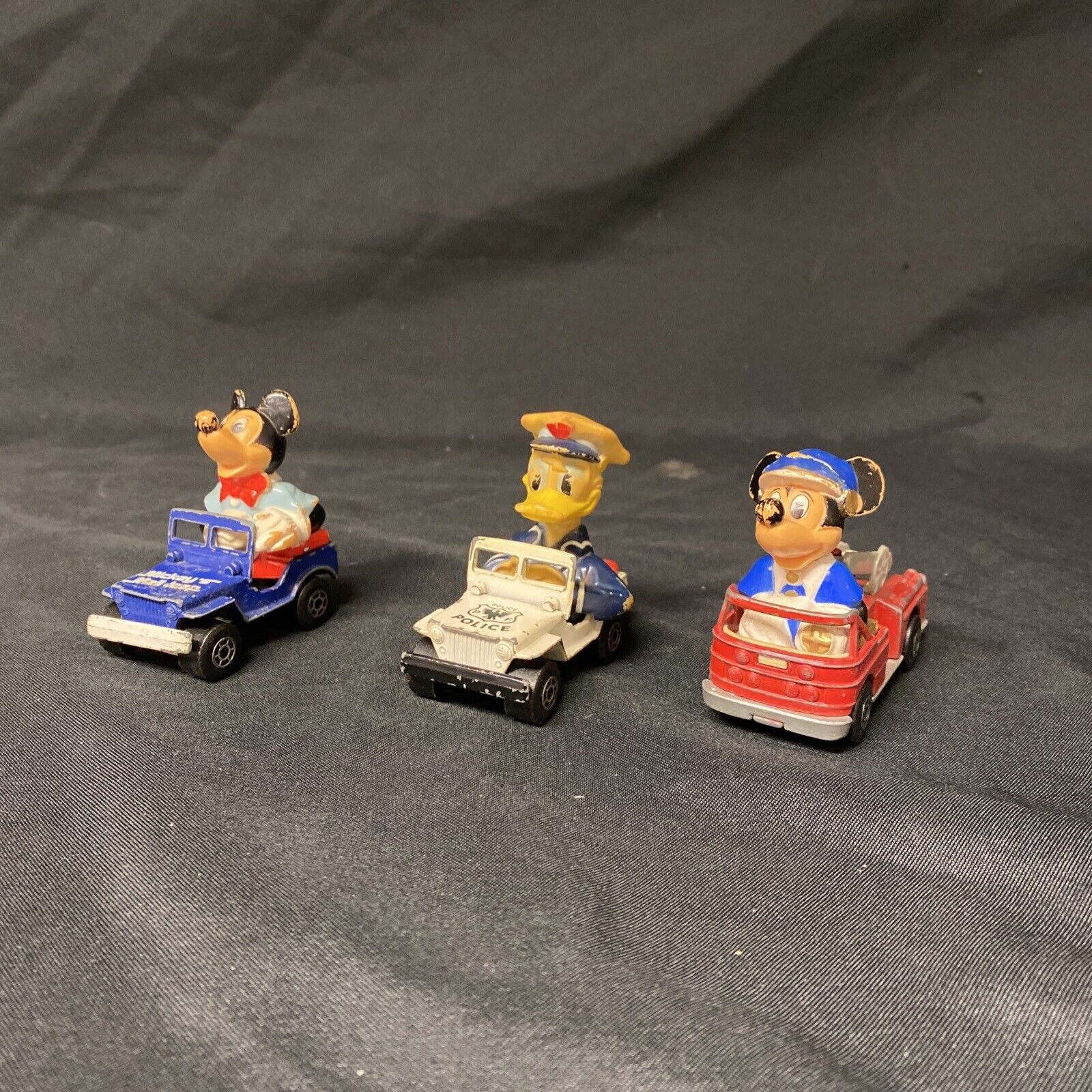 Vintage 1979 Matchbox Disney Mickey #1 Mickey #5 Donald #6 - (9171)