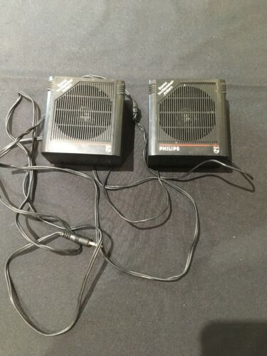 1980'S Philips Stereo Loudspeaker System Model SBC 3202 - WORKING - (6904)