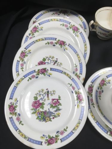 BCM Nelson Ware TSING Part Tea Set Very poor condition 10 pieces (2769)