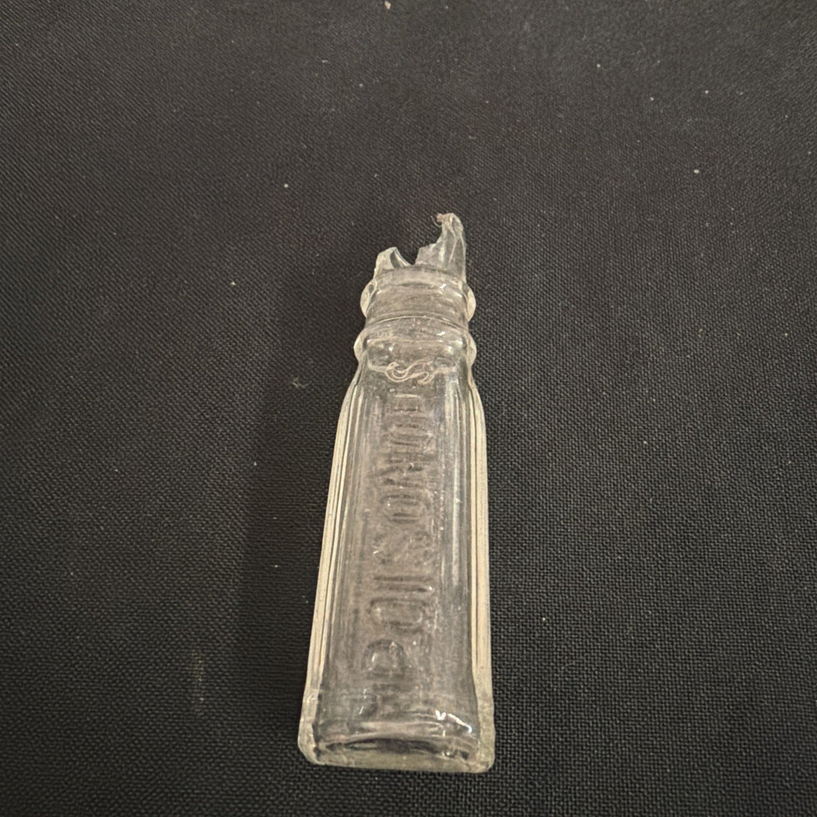 Antique Poisonous Ammonia Poison Bottle Vile 7.5cm - (1880)