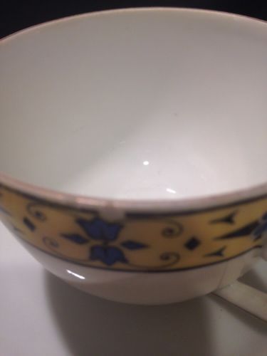 Victoria China Czechoslovakia Hand Painted Pattern 202 - 15 Pcs Yellow (1502)