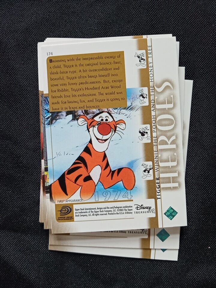 Upper Deck 2003 Disney Treasures Series Heroes x25 Trading Cards -(5745)