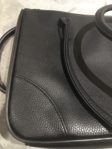 MONARCH Airlines Collectible Air Host Black Leather Effect Handbag Good Cond