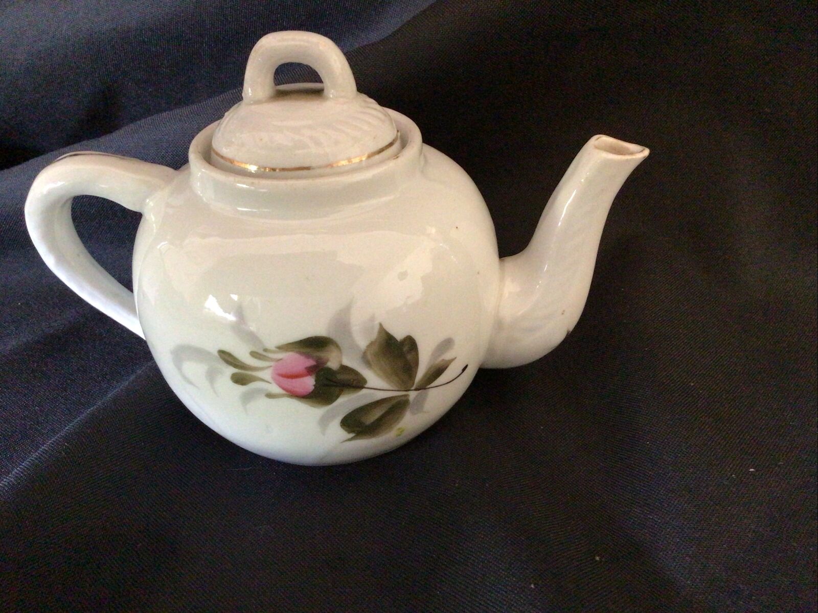 Teapot Collectors Small Ceramic Vintage 8cm English Style - (8369)
