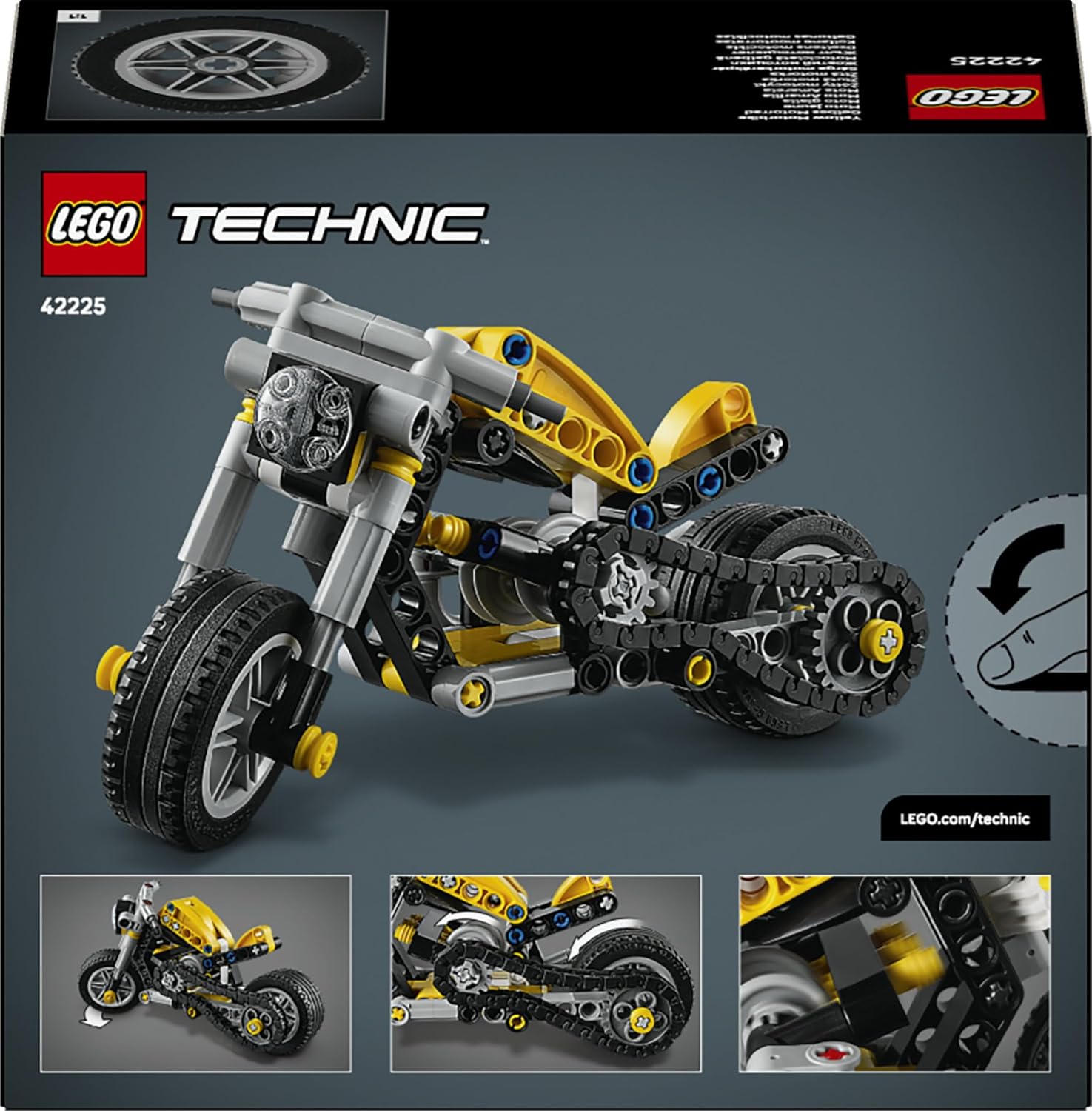 LEGO Technic - Yellow Motorcycle - 42225