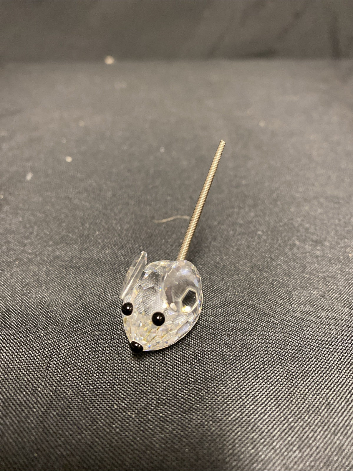 Swarovski Silver Crystal small Mouse with springy tail - No box - (1614)