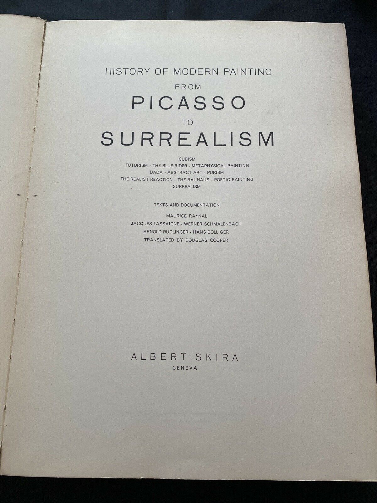 Albert Skira Geneva - History of modern painting - Picasso to Surrealism - (6491