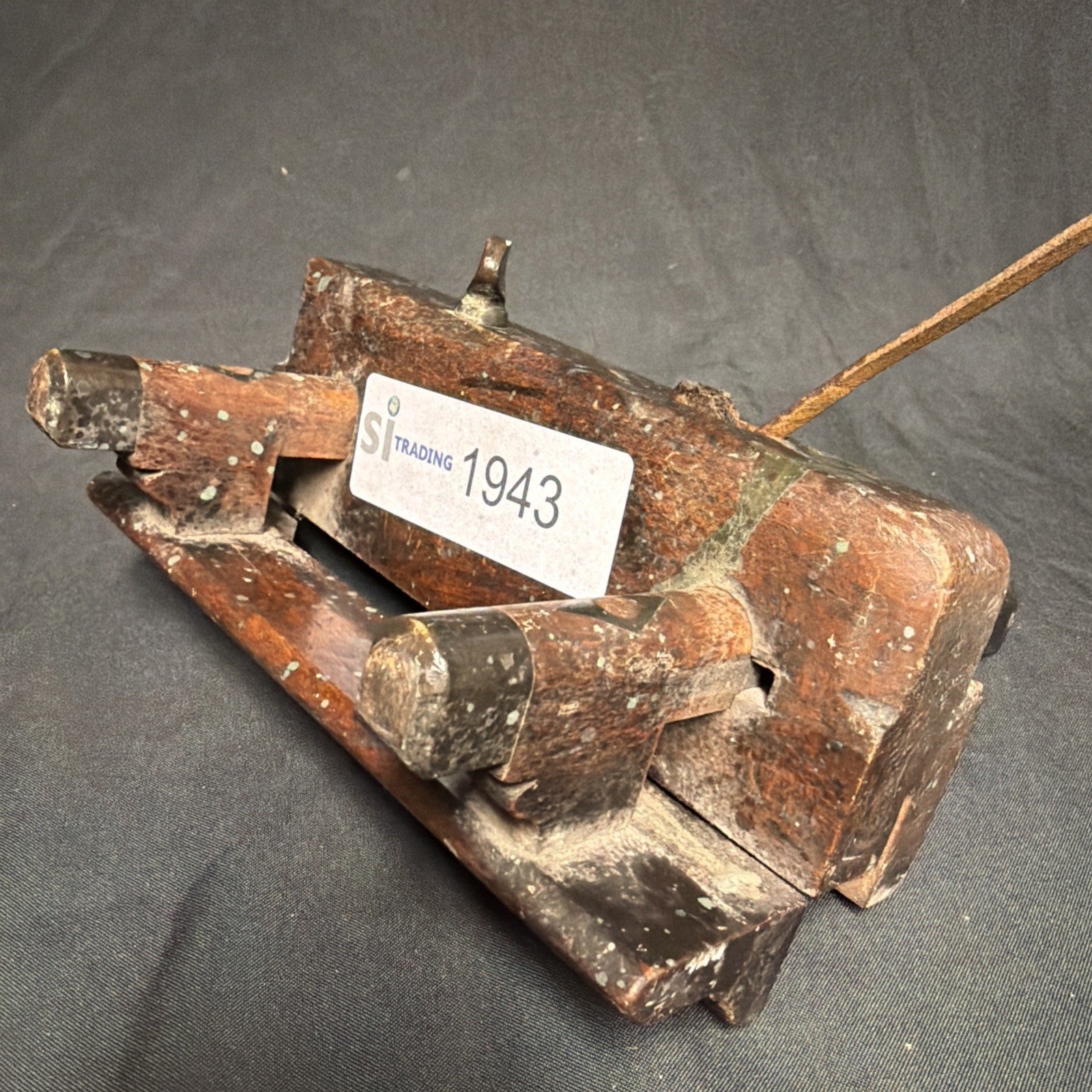 Antique British Wooden Plough Plane 9.5" - (1943)