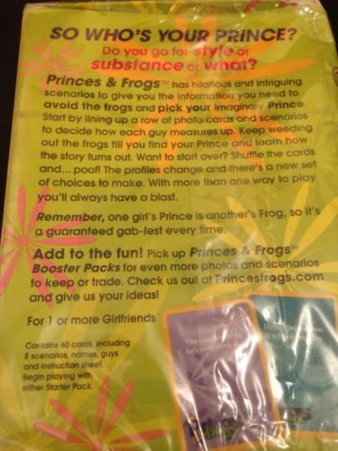 Princes & Frogs USA card game x 2 packs - Fun imaginary dating game (6100)