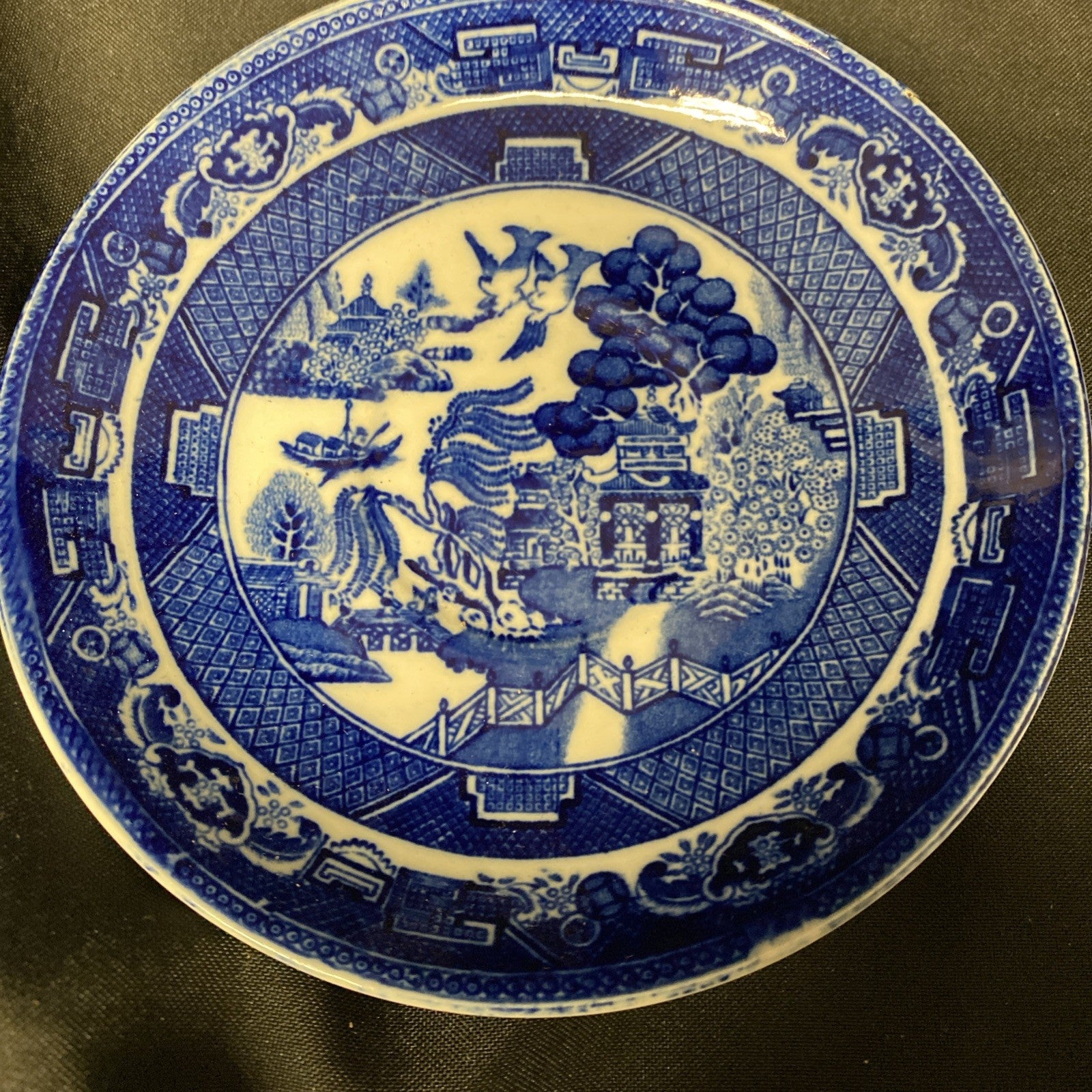 Adderley Ware Old Willow Made In England 3 x Trio Sets - (1718)