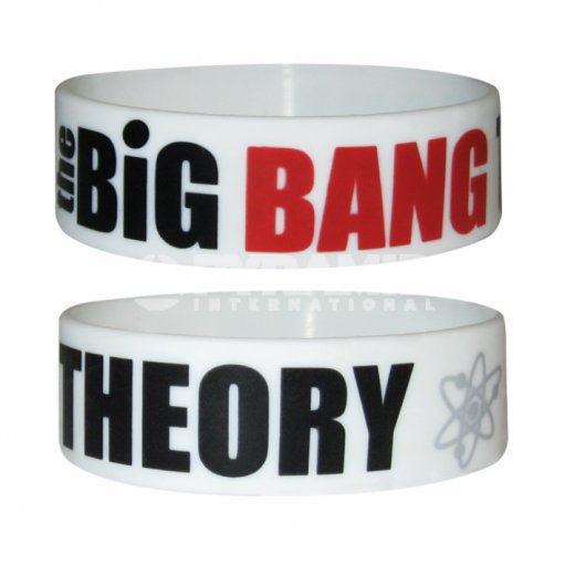 WRISTBAND 1" Silicone Bracelet - TV - Big Bang Theory Logo