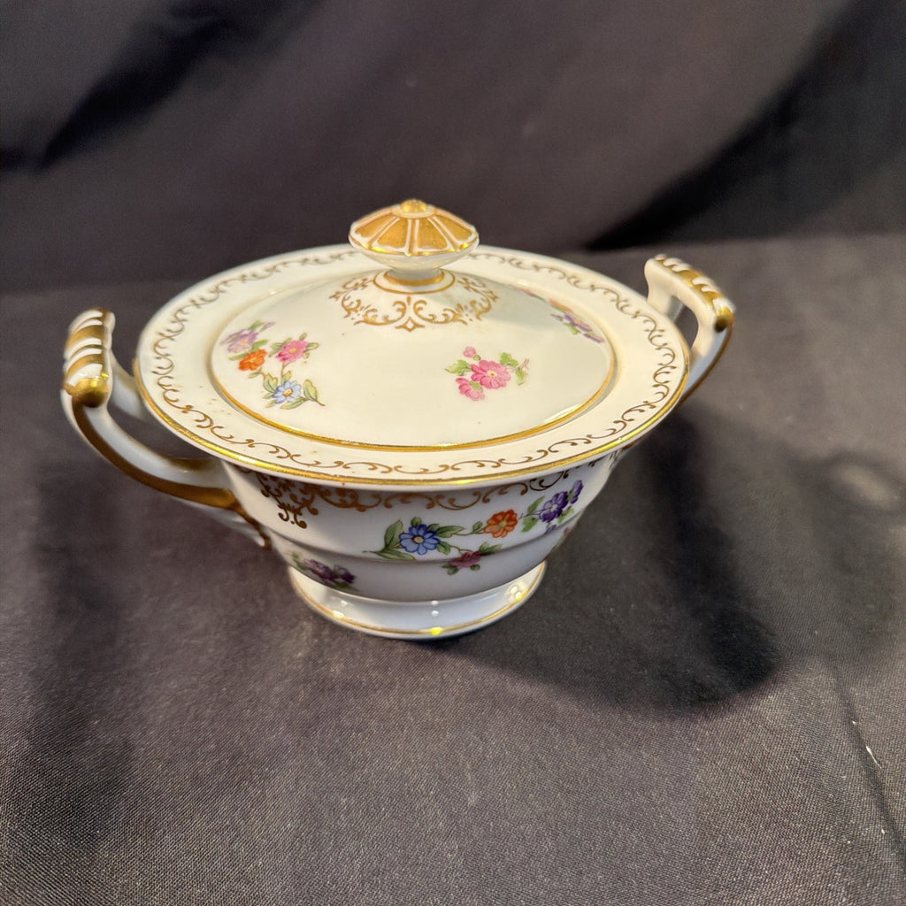 Noritake Occupied Japan Two Handled Lidded Bowl Excellent Cond. - (2063)