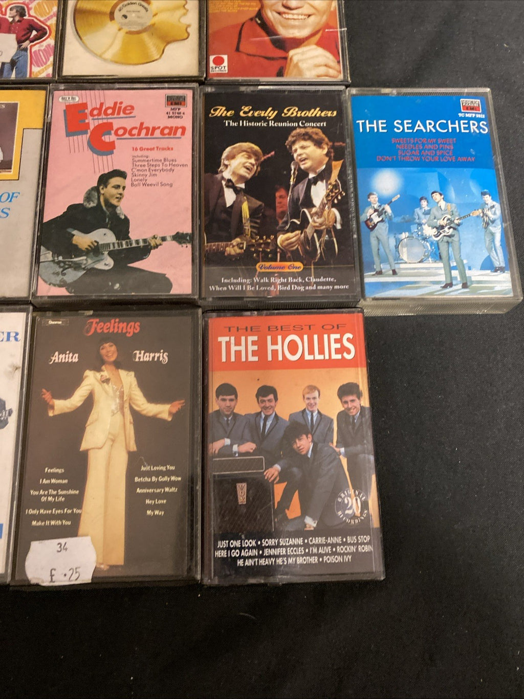 20 Cassette tapes Mainly 60's / 70's Searchers Ross Cochran - (1736)