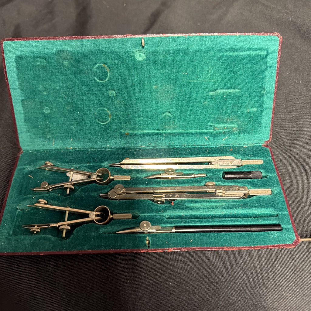 Eco Bra Eichmüller & Co Kandidat Draughtsmens Technical Drawing compass set - (1955)
