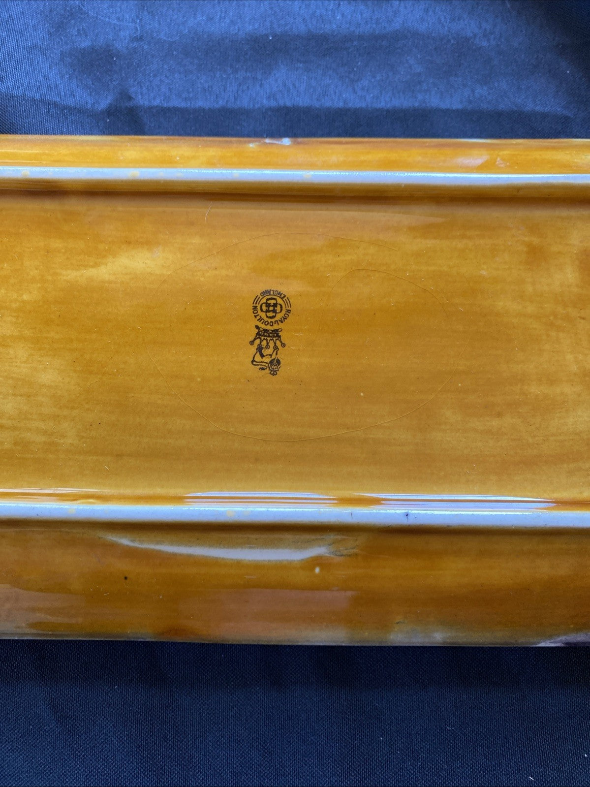 Royal Doulton RARE Silhouette series Farming ceramic tray pre 1922 - (1034)