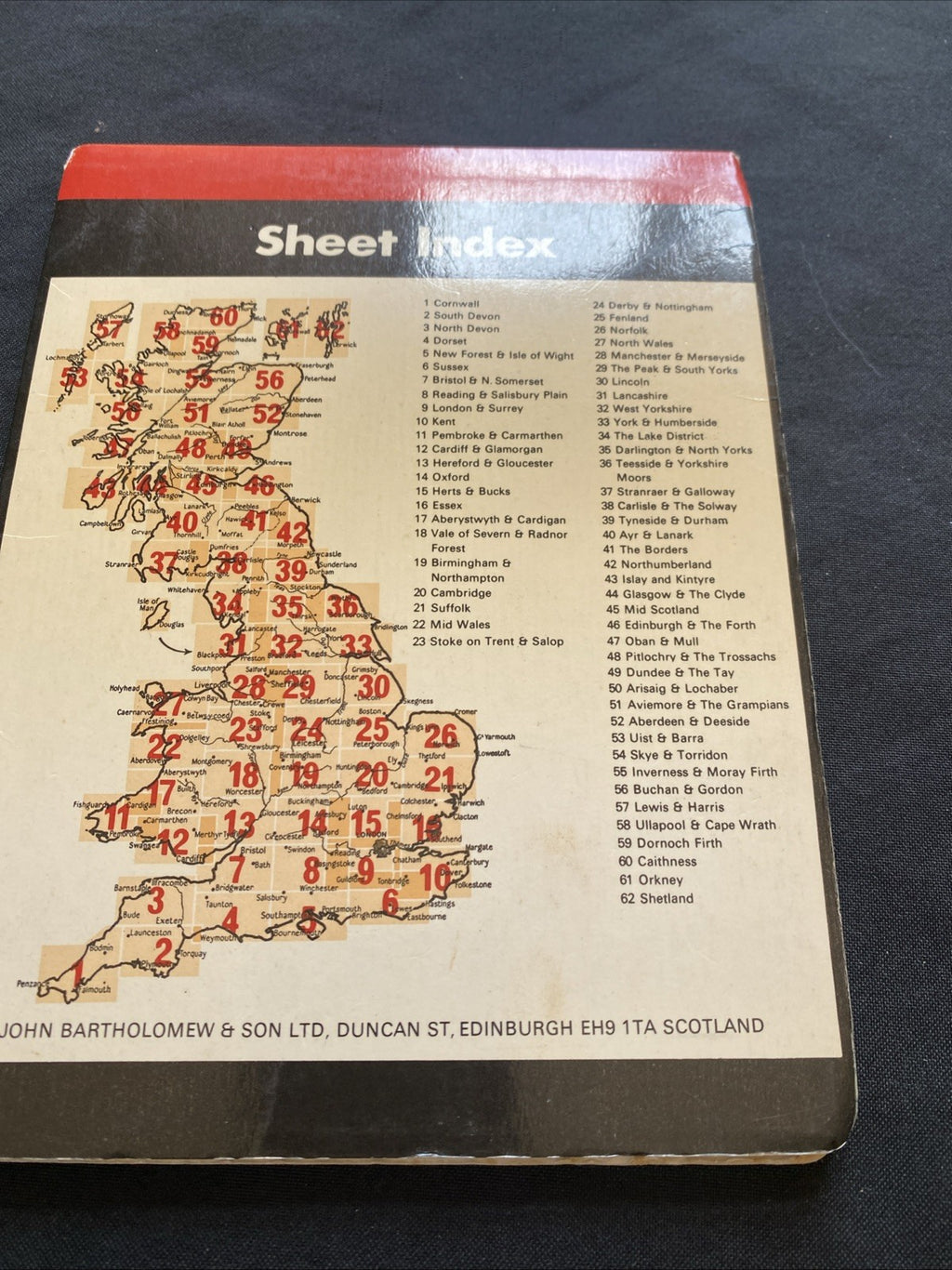 Reading & Salisbury Plain Bartholomew National Map 1:100 Scale #8 (1264)