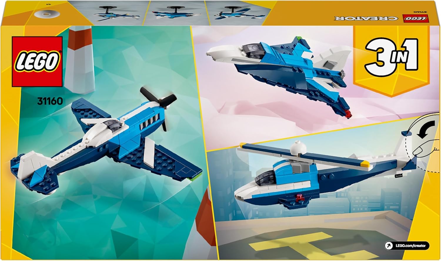 LEGO Creator 3 in 1 - Aircraft: Race Plane - 31160