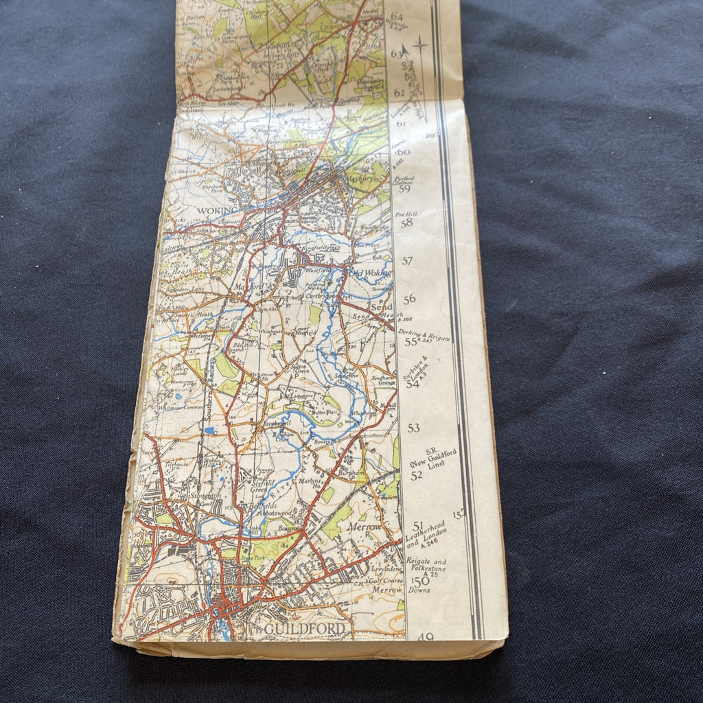 Aldershot Ordnance Survey One Inch Map Published 1946 #169 (1286)
