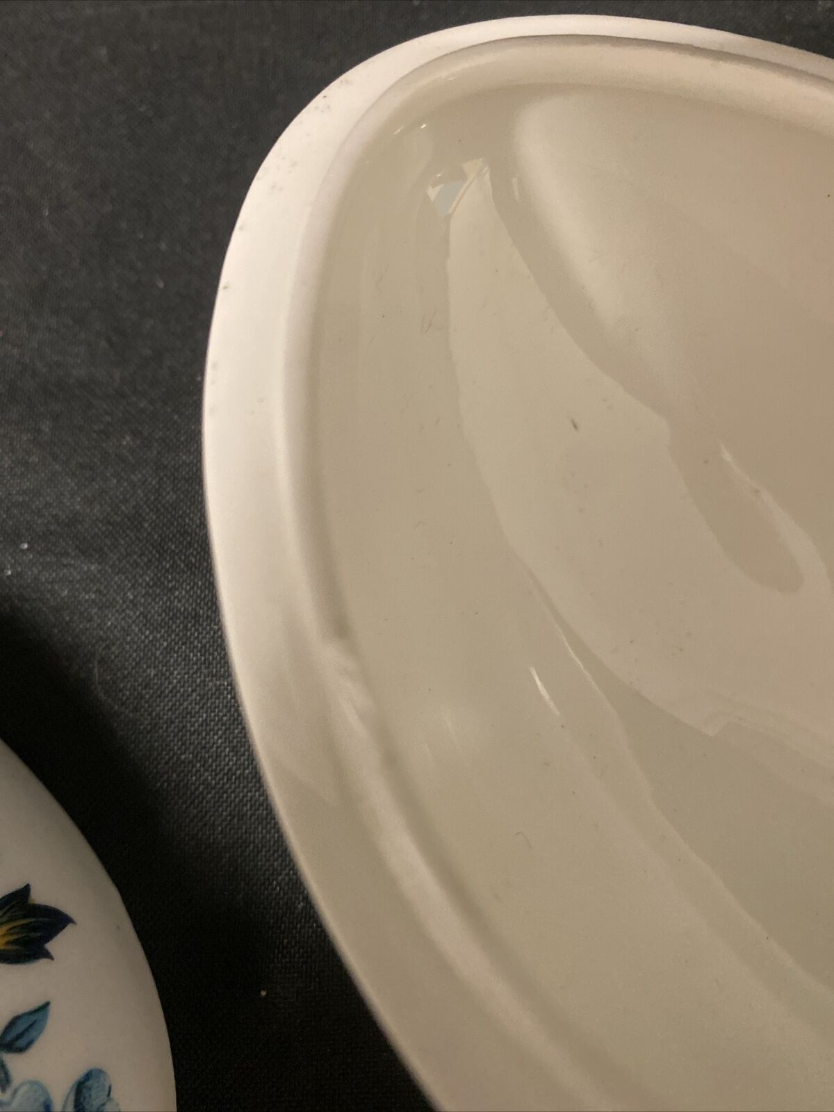 Trinket Box EGG - England China Egg Floral Design - (9198)