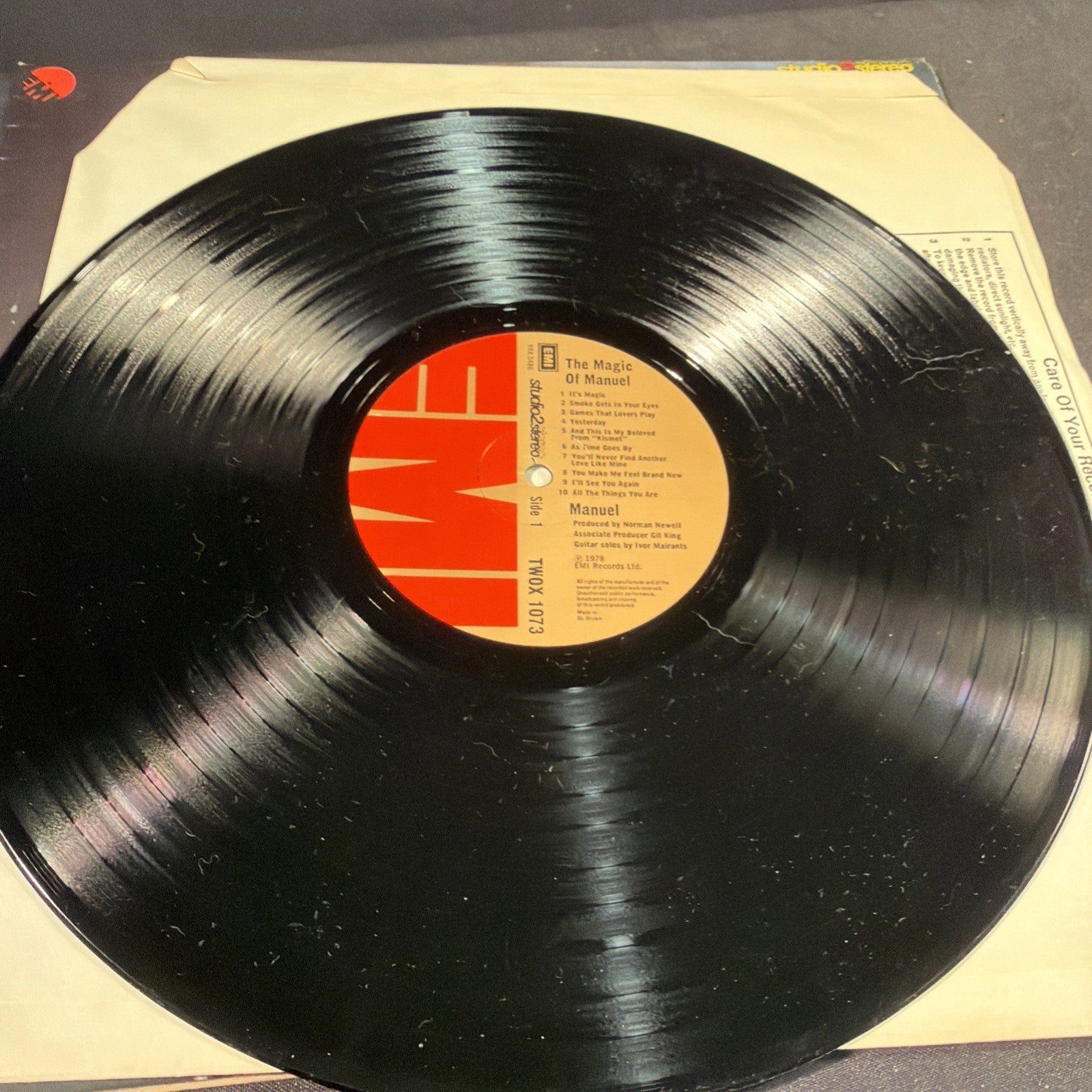 VINYL RECORD - The Magic of Manuel - 1978 EMI Records (1424)