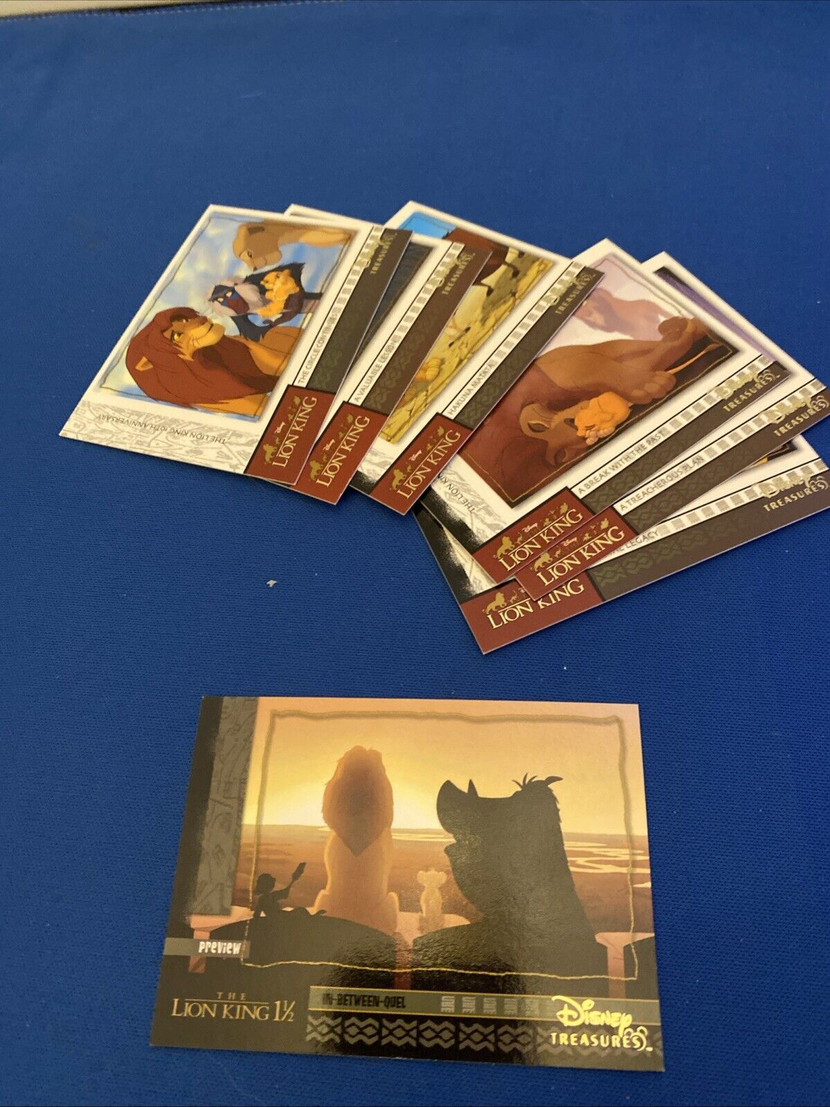 Upper Deck 2003 Disney Treasures Lion King x7 out of 10 Trading Cards (5765