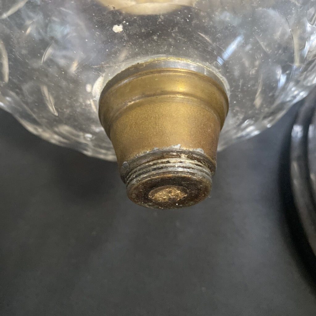 Oil Lamp brass Victoria Patent Aladdin chimney glass bulb - 9402