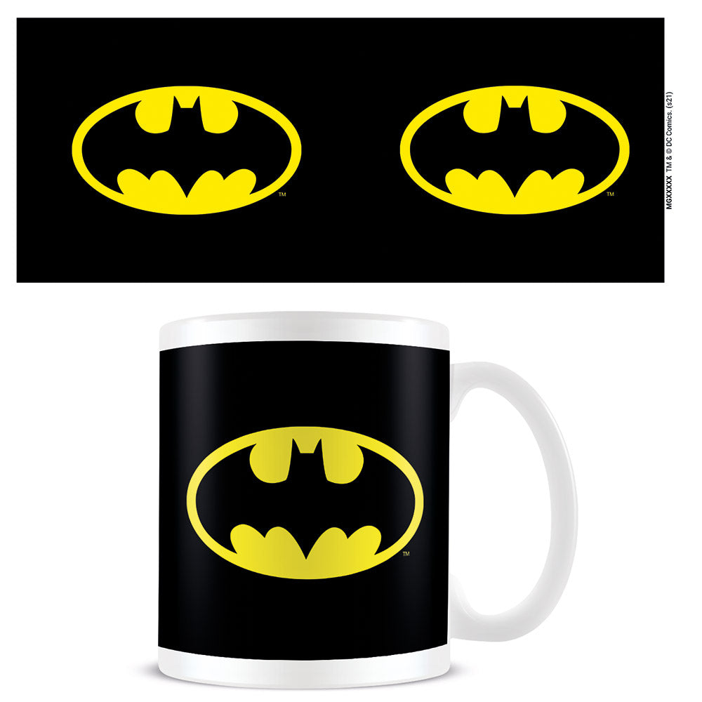 MUG Boxed Ceramic - MOVIE - Batman Logo (White Mug)