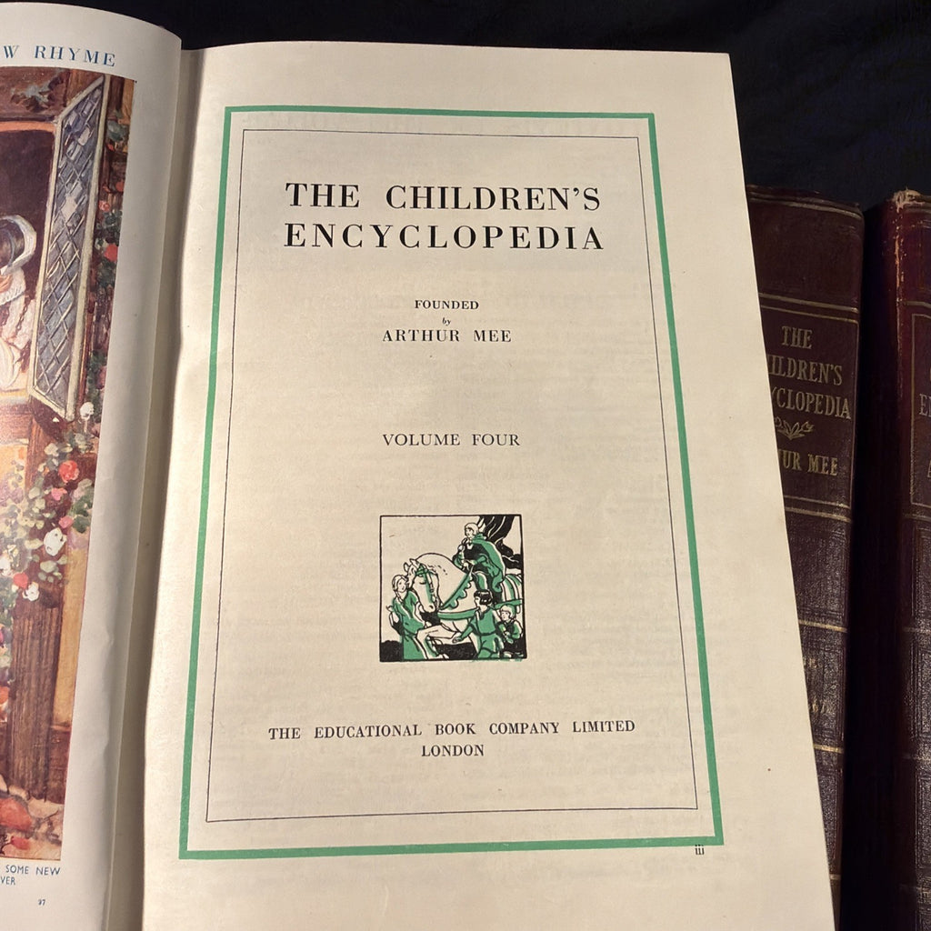 The Childrens Encyclopedia by Arthur Mee Vintage Books 1950's Vol 1-9 - (2018)