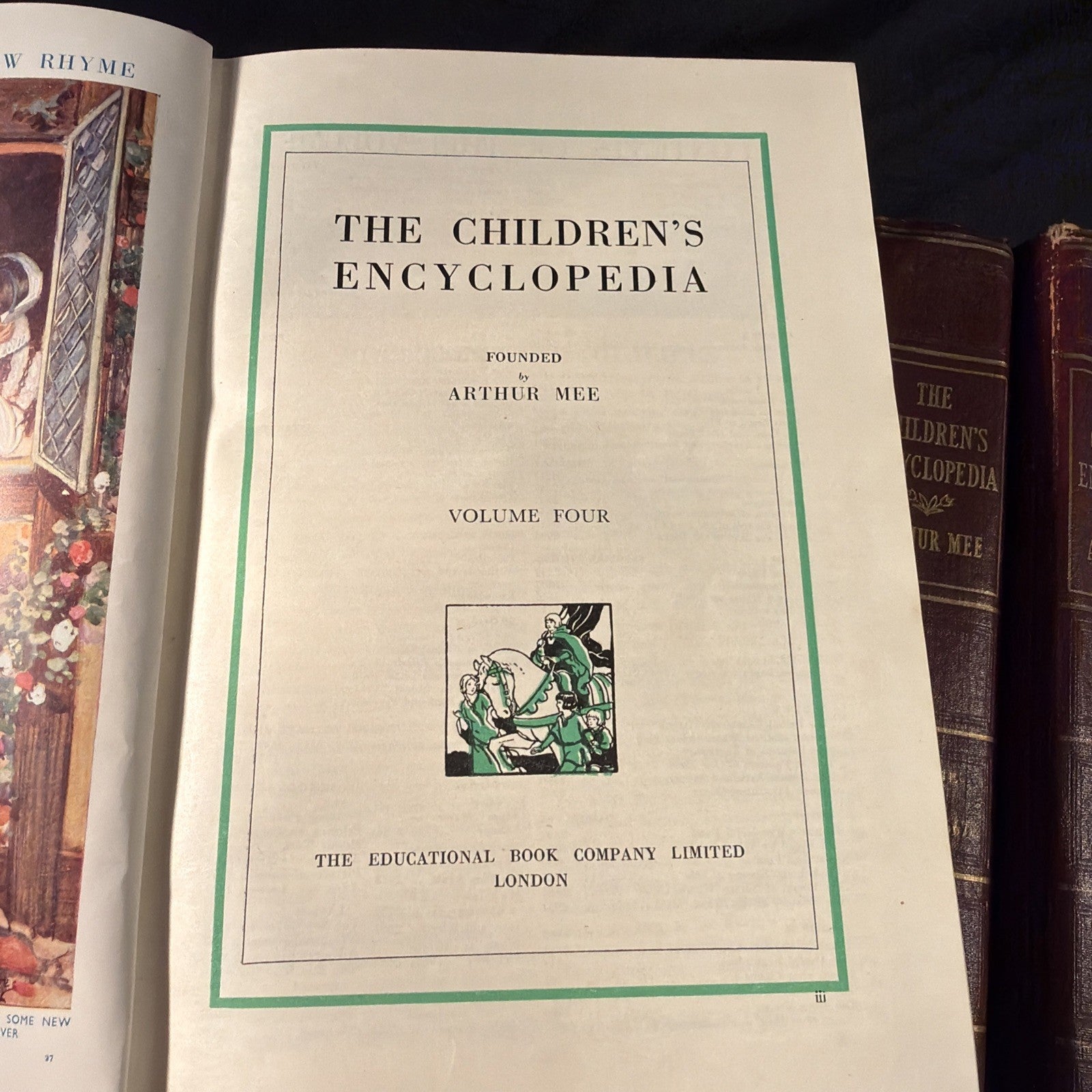 The Childrens Encyclopedia by Arthur Mee Vintage Books 1950's Vol 1-9 - (2018)