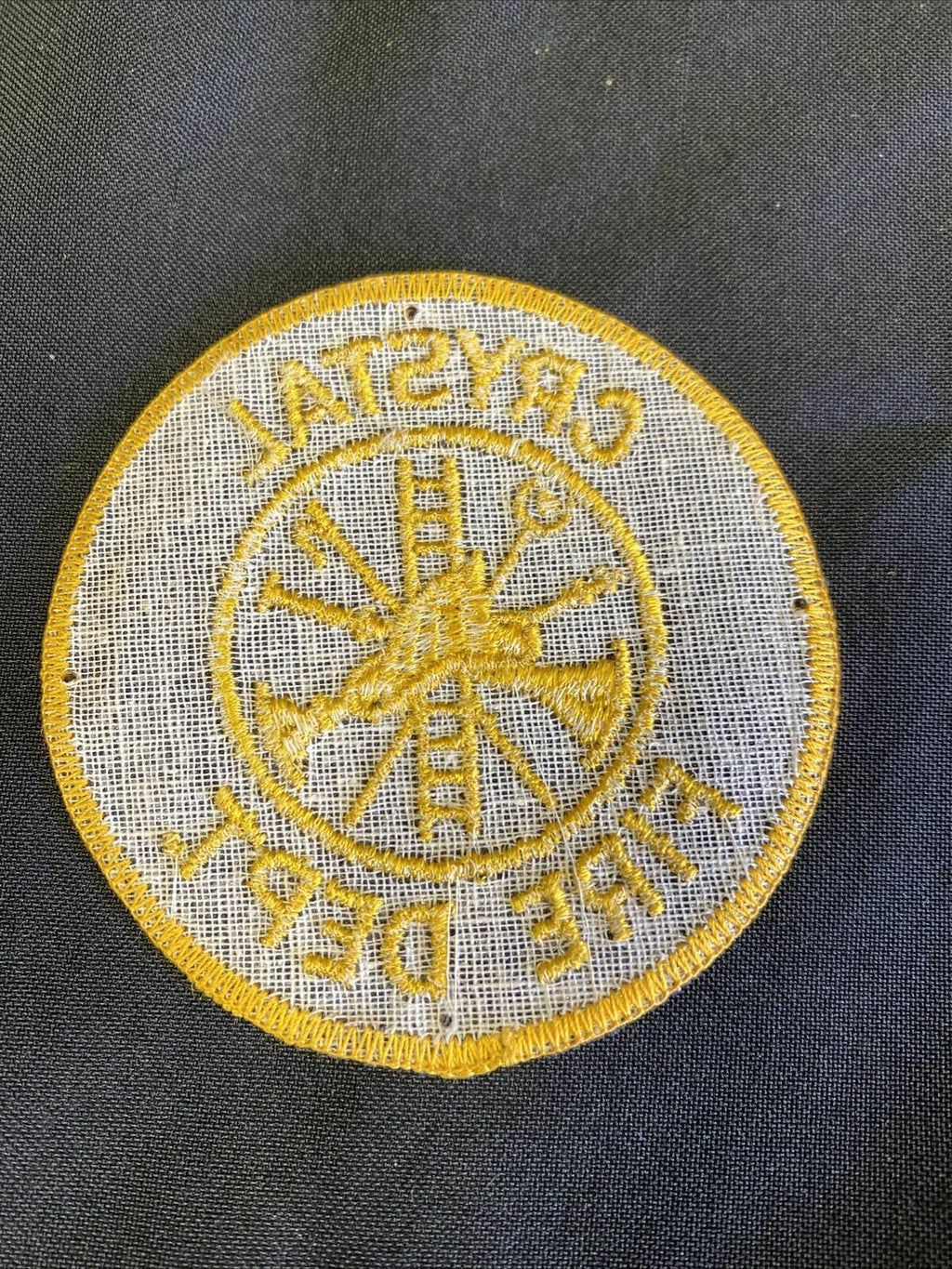 GENUINE USA St. Marys PA Crystal Fire Department Cloth Patch 80mm (7219)