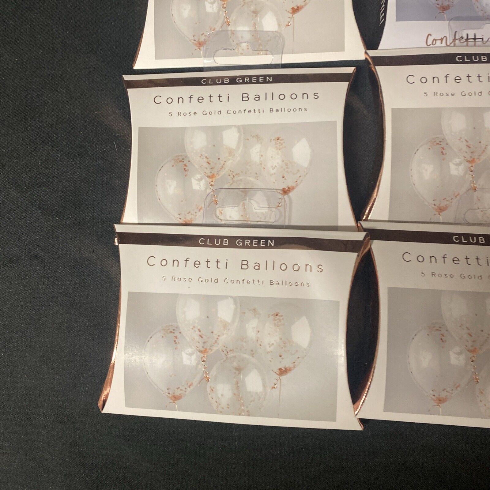 Club Green Confetti Balloons - ROSE GOLD x 30 Balloons Party Birthday EID (5332)