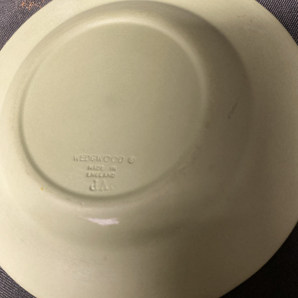 Vintage Wedgwood Jasperware Sage Trio Grecian Box Dish Candle Holder - (1603)