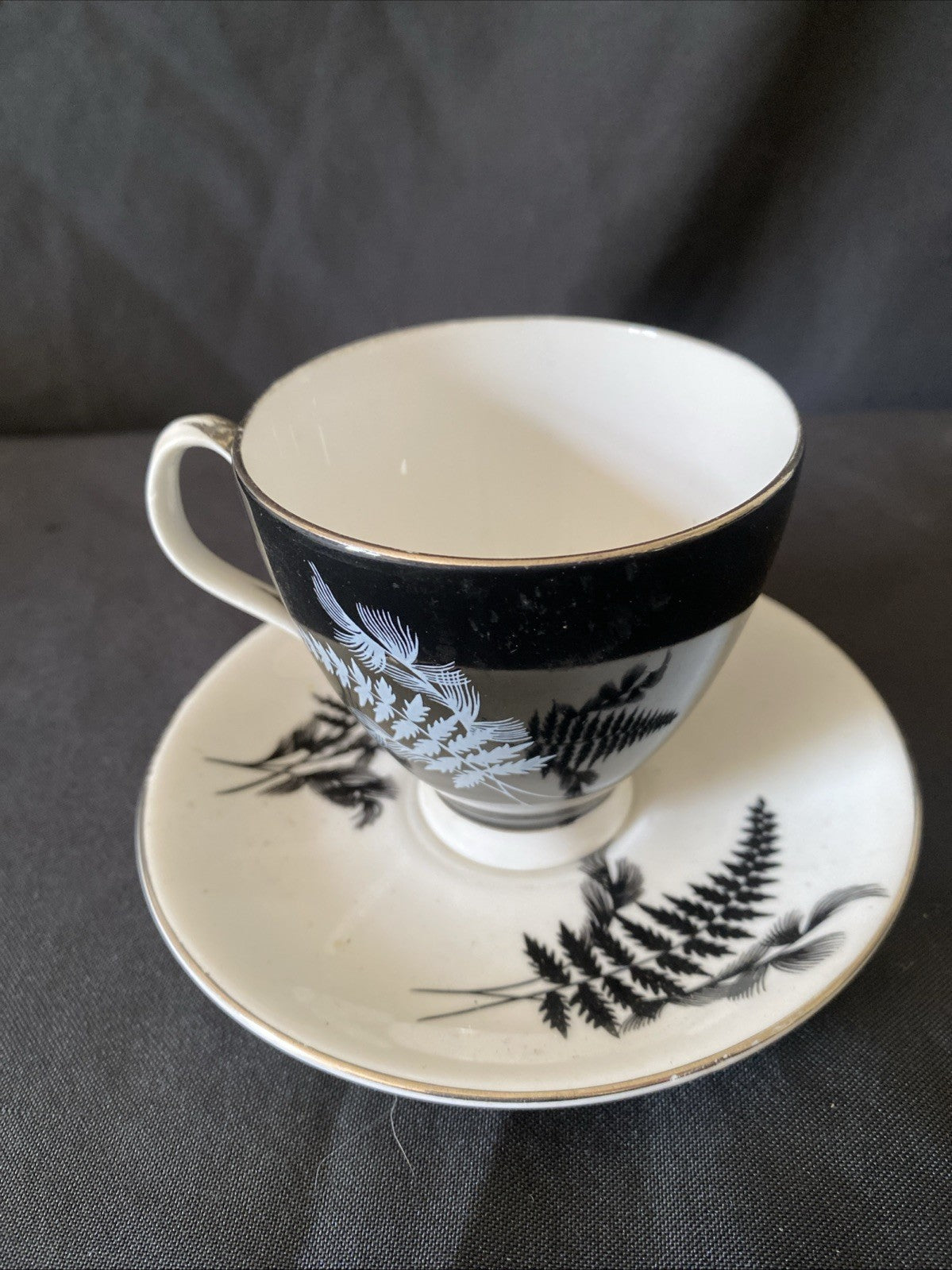 Royal Albert Night & Day Coffee Cup & Saucer Excellent Cond - (5724)