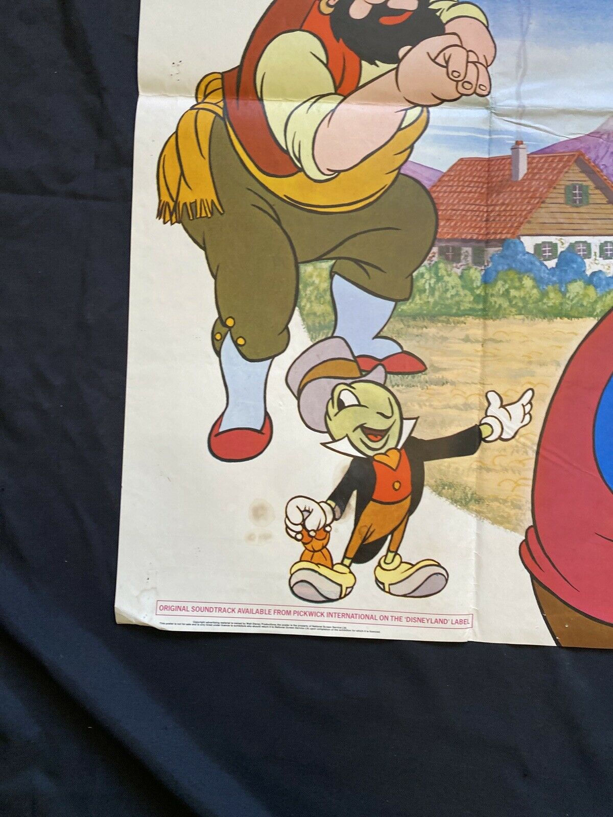 ORIGINAL UK QUAD POSTER - Disney's Pinocchio (1978 re-release) - (6566)