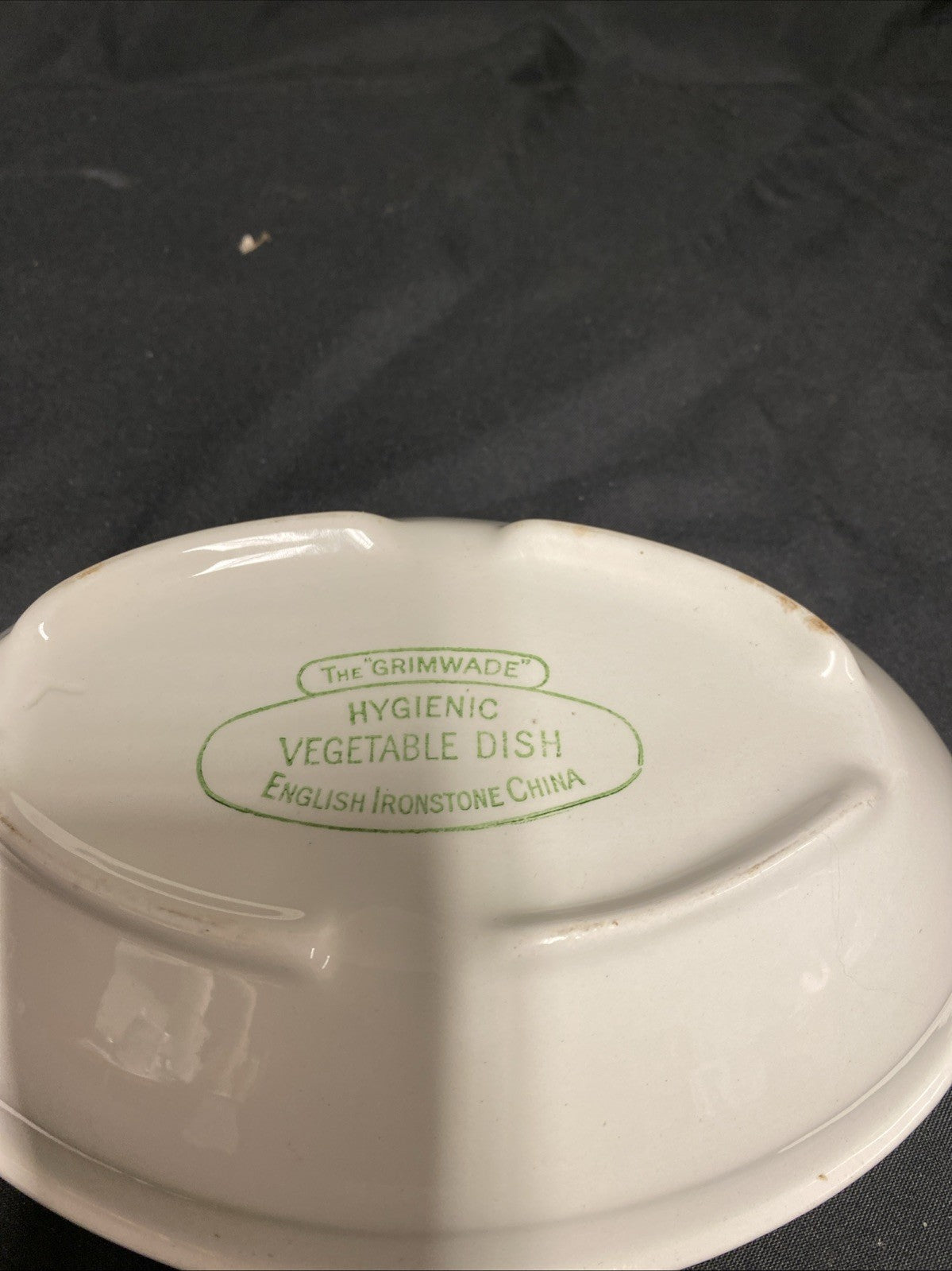c1910 "The Grimwade" Hygenic Vegetable Dish Ironstone Antique - (1796)