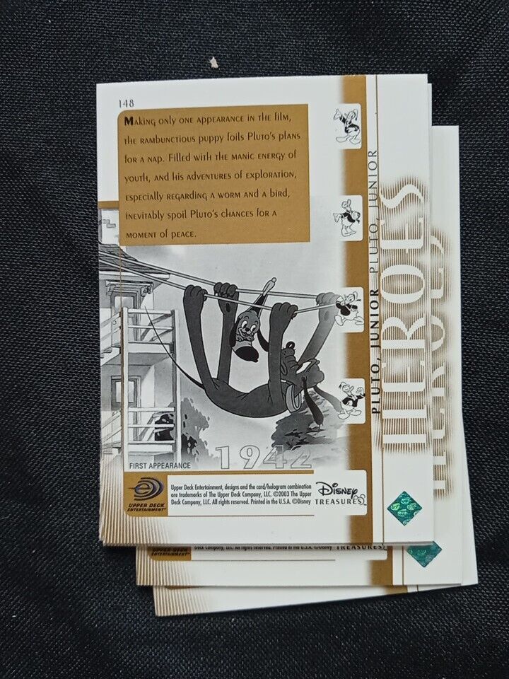 Upper Deck 2003 Disney Treasures Series Heroes x25 Trading Cards -(5745)