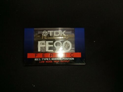 TDK FE90 Ferric low noise x 9 brand new sealed cassette tapes - (7023)