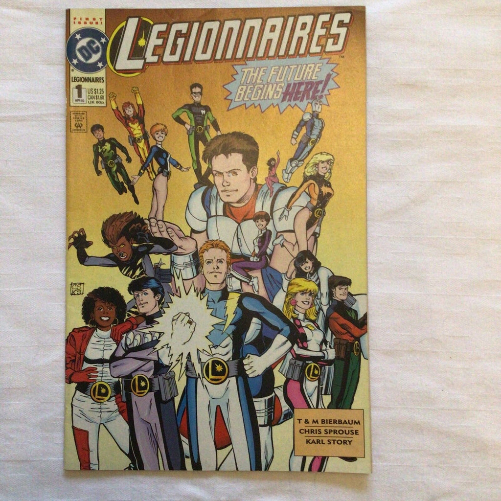 COMIC - DC Comics  LEGIONNAIRES The future begins here! Apr 1993 (8875)