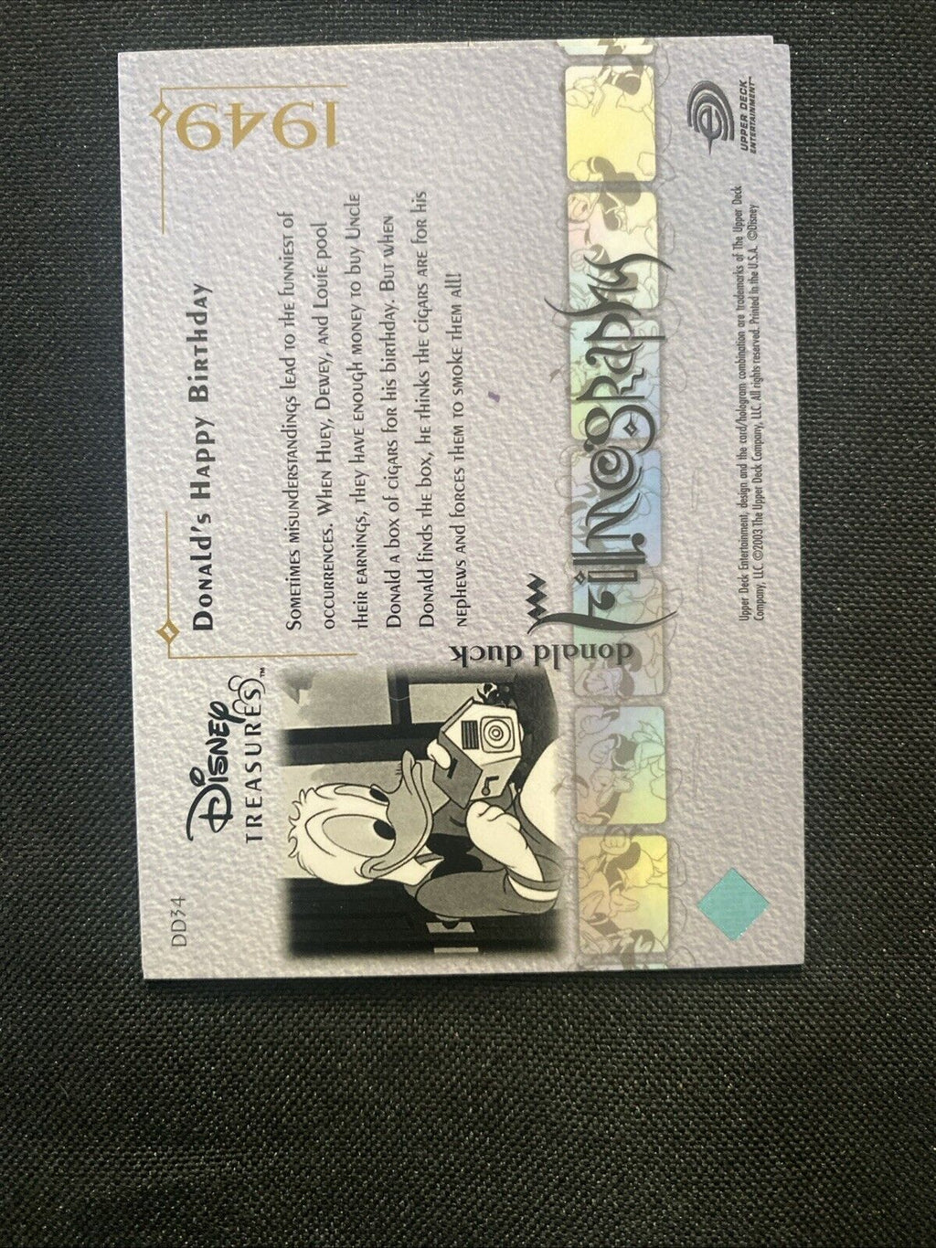 Upper Deck 2003 Disney Treasures Donald Duck filmography x14 Trading Cards (5758