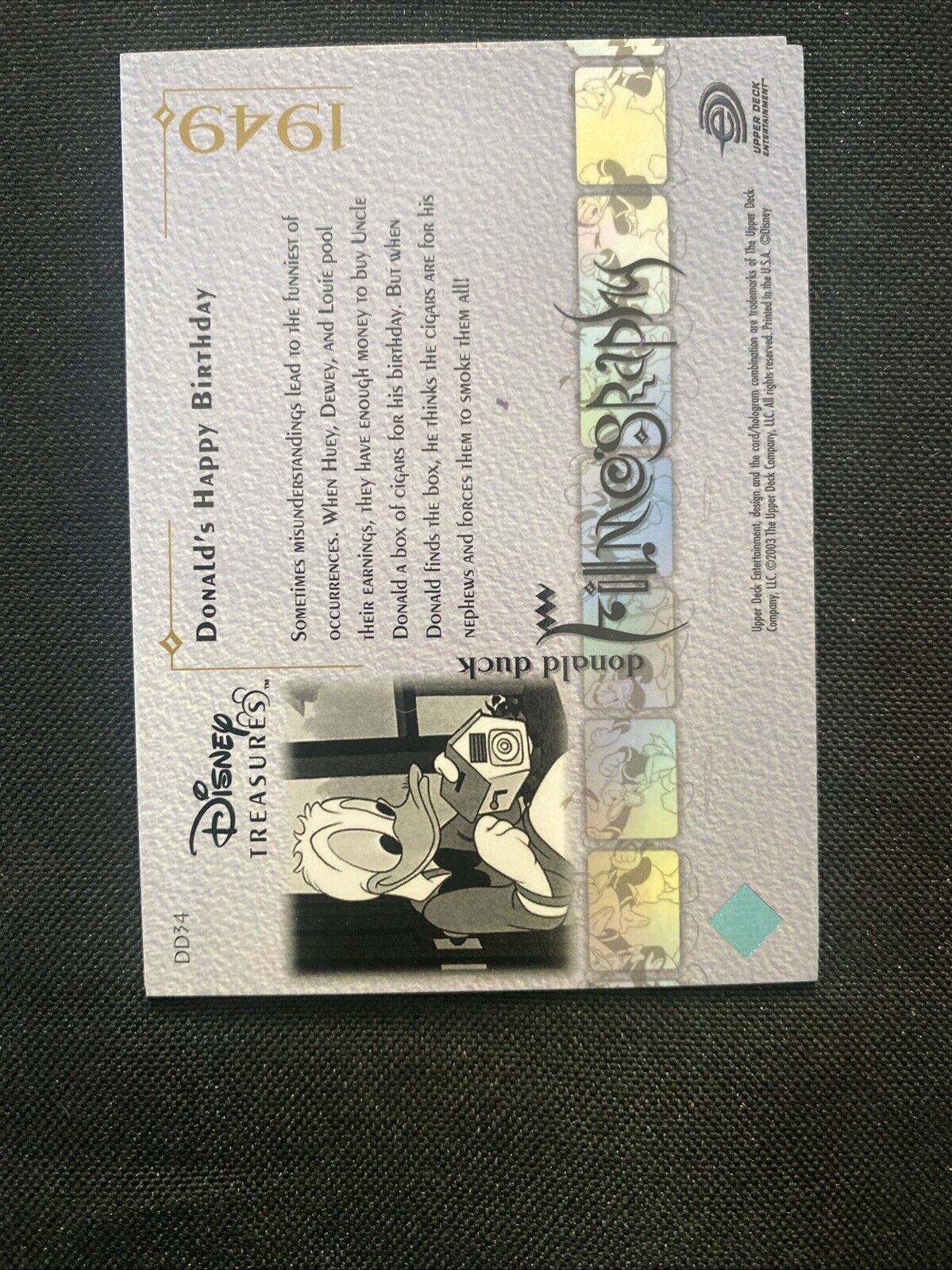 Upper Deck 2003 Disney Treasures Donald Duck filmography x14 Trading Cards (5758
