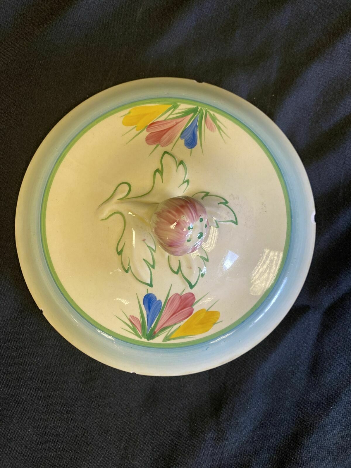 Clarice Claiff Crocus Design Newport Pottery - Tureen and Lid 26cm - (7662)