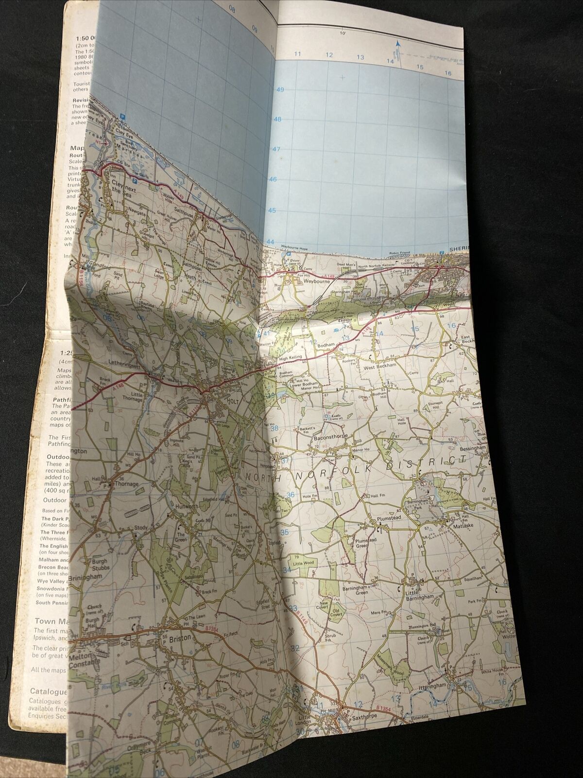 MAP - Ordnance Survey 1:50 2nd Series 1980 -North East Norfolk #133 (8714)